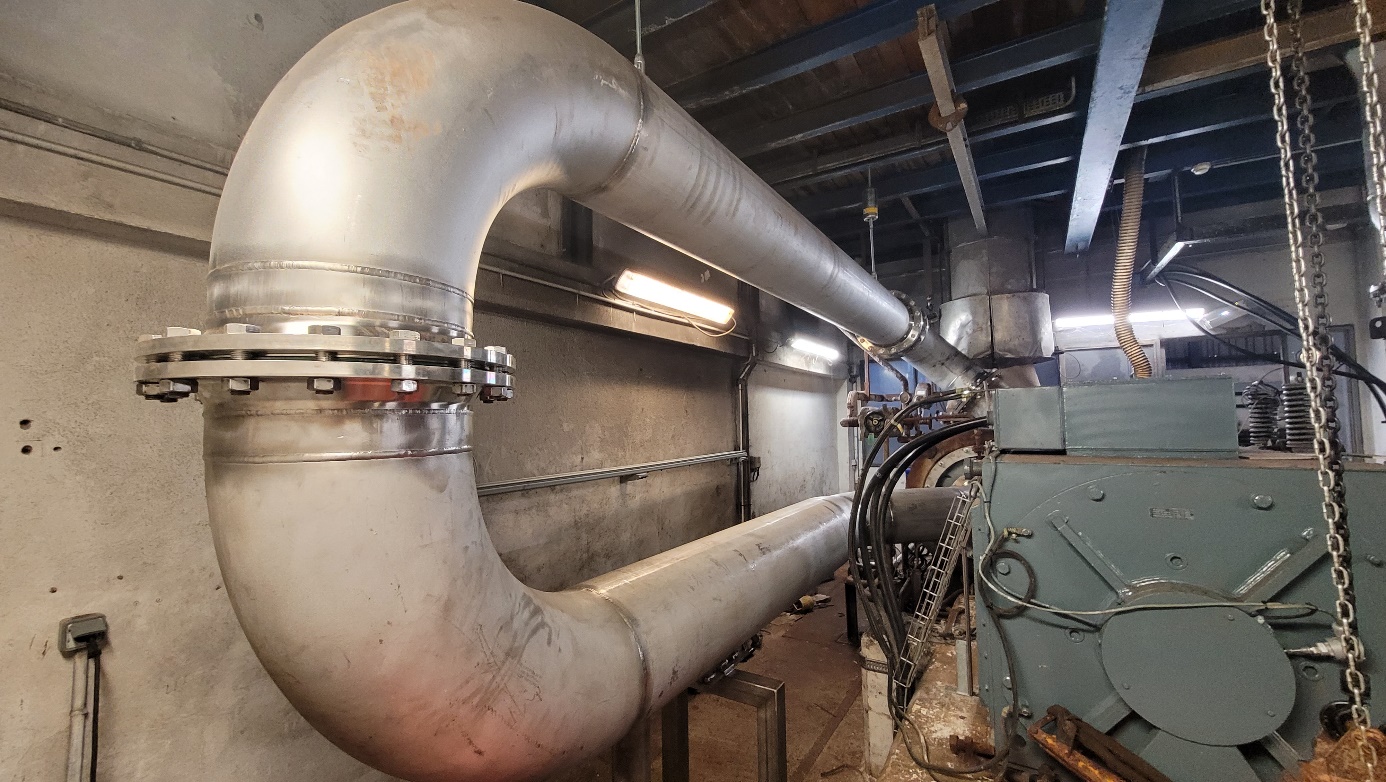 Gaine inter-étages avec désurchauffe.