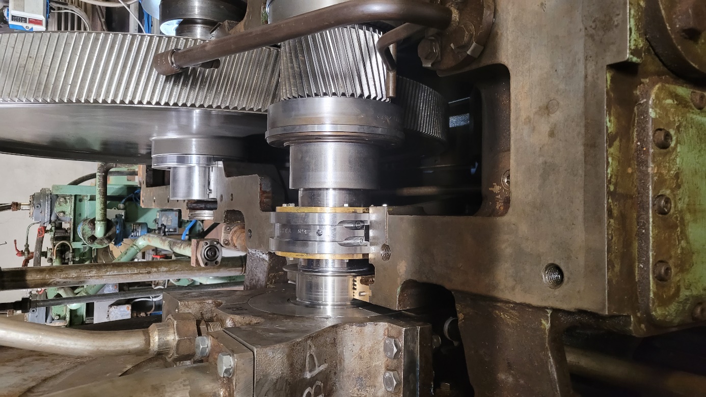 Vue du train d’engrenage et palier GV côté BP.